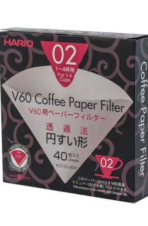 Hario filtry papierowe do dripa V60  (V60-02)