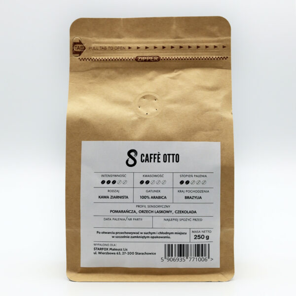 Caffè OTTO - Inizio -100% Arabica Brazylia - 250g - obrazek 3